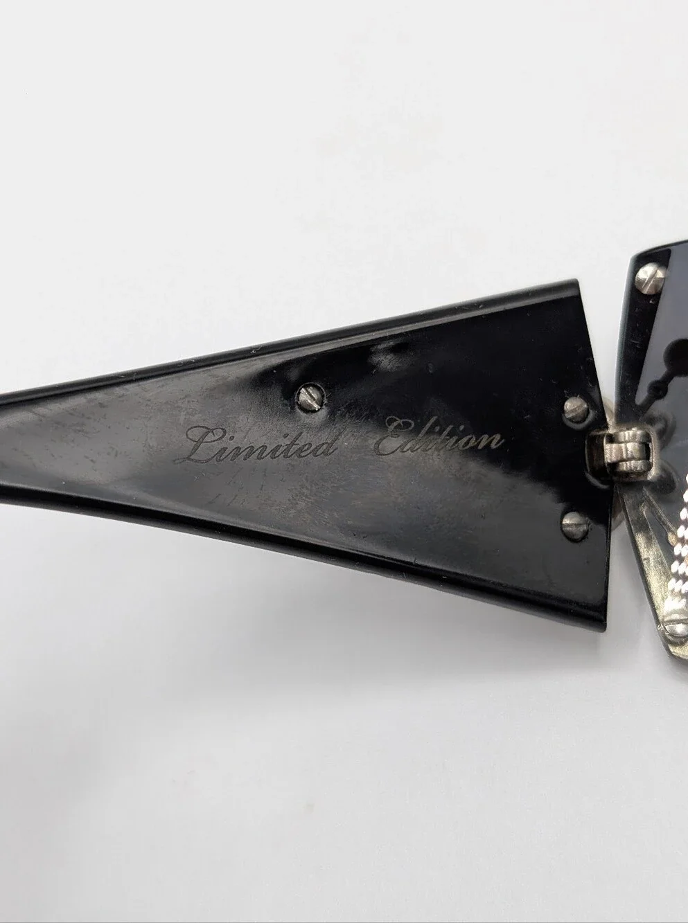 Bvlgari Limited Edition Crystal Black Shield Sunglasses